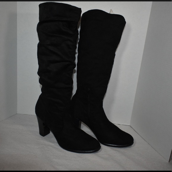 Cute Slouch Swede Boots - Picture 6 of 7